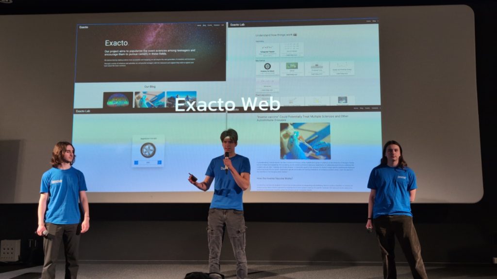 Komanda prezentē savu projektu EU Code Week Encore pasākumā Briselē